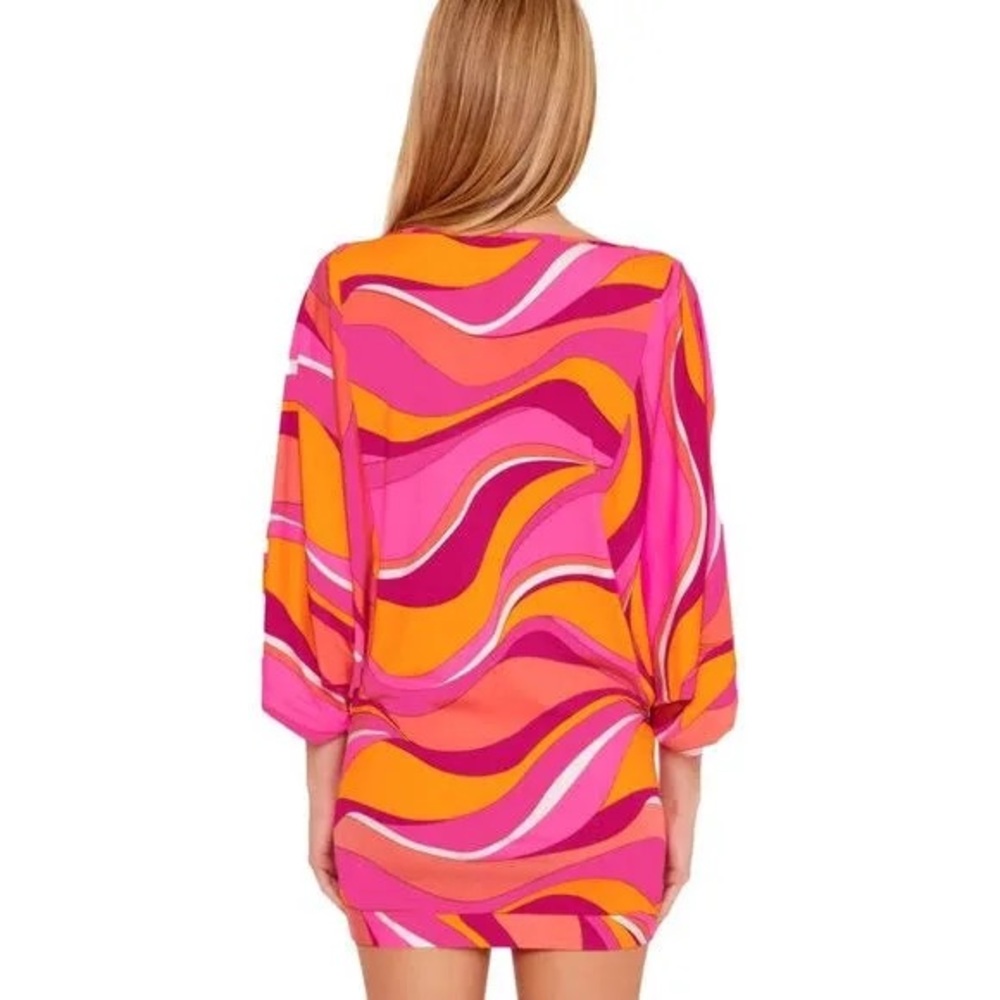 COPY - Trina Turk Vivid Vista Cover-Up Dress in Multicolor, amazing colors - Picture 5 of 7